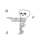 Boonma skeleton (step dance) - Animated（個別スタンプ：1）