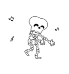 Boonma skeleton (step dance) - Animated（個別スタンプ：4）