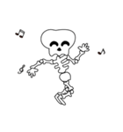 Boonma skeleton (step dance) - Animated（個別スタンプ：6）