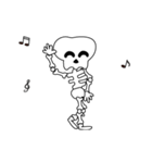 Boonma skeleton (step dance) - Animated（個別スタンプ：7）