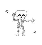 Boonma skeleton (step dance) - Animated（個別スタンプ：8）