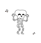 Boonma skeleton (step dance) - Animated（個別スタンプ：9）