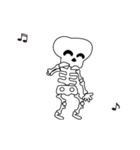 Boonma skeleton (step dance) - Animated（個別スタンプ：11）