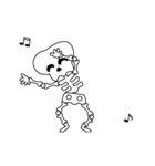 Boonma skeleton (step dance) - Animated（個別スタンプ：12）