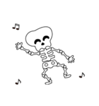 Boonma skeleton (step dance) - Animated（個別スタンプ：14）