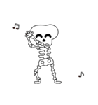 Boonma skeleton (step dance) - Animated（個別スタンプ：15）