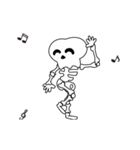 Boonma skeleton (step dance) - Animated（個別スタンプ：16）