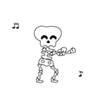 Boonma skeleton (step dance) - Animated（個別スタンプ：20）