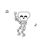 Boonma skeleton (step dance) - Animated（個別スタンプ：21）