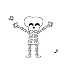 Boonma skeleton (step dance) - Animated（個別スタンプ：22）