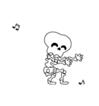 Boonma skeleton (step dance) - Animated（個別スタンプ：23）