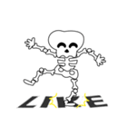 Boonma skeleton (step dance) - Animated（個別スタンプ：24）