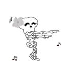 Boonme skeleton (step dance) - Animated（個別スタンプ：1）