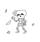 Boonme skeleton (step dance) - Animated（個別スタンプ：2）