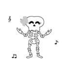 Boonme skeleton (step dance) - Animated（個別スタンプ：3）