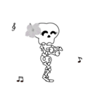 Boonme skeleton (step dance) - Animated（個別スタンプ：5）