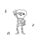 Boonme skeleton (step dance) - Animated（個別スタンプ：6）