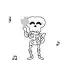 Boonme skeleton (step dance) - Animated（個別スタンプ：7）