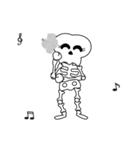 Boonme skeleton (step dance) - Animated（個別スタンプ：9）