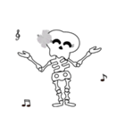 Boonme skeleton (step dance) - Animated（個別スタンプ：10）