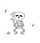 Boonme skeleton (step dance) - Animated（個別スタンプ：11）