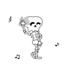 Boonme skeleton (step dance) - Animated（個別スタンプ：12）