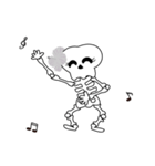 Boonme skeleton (step dance) - Animated（個別スタンプ：13）