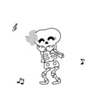 Boonme skeleton (step dance) - Animated（個別スタンプ：14）