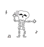 Boonme skeleton (step dance) - Animated（個別スタンプ：17）