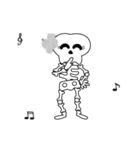 Boonme skeleton (step dance) - Animated（個別スタンプ：19）