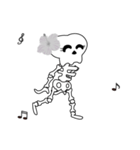 Boonme skeleton (step dance) - Animated（個別スタンプ：22）