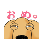 "Busakawa" dog, a Dachshund feelings（個別スタンプ：18）