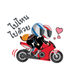 Mr. ＆ Mrs. Motorbike GURU（個別スタンプ：19）