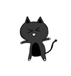 A small black cat（個別スタンプ：7）