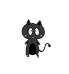 A small black cat（個別スタンプ：8）