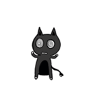 A small black cat（個別スタンプ：9）