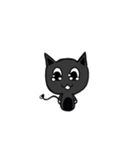A small black cat（個別スタンプ：12）