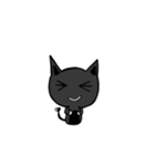 A small black cat（個別スタンプ：13）