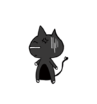 A small black cat（個別スタンプ：15）