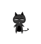 A small black cat（個別スタンプ：16）