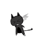 A small black cat（個別スタンプ：17）