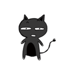 A small black cat（個別スタンプ：18）
