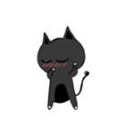 A small black cat（個別スタンプ：19）