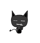 A small black cat（個別スタンプ：20）