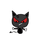 A small black cat（個別スタンプ：21）