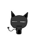A small black cat（個別スタンプ：22）