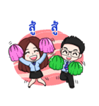 Friendly Cheerful Salesman ＆ Salesgirl（個別スタンプ：10）