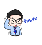Friendly Cheerful Salesman ＆ Salesgirl（個別スタンプ：24）