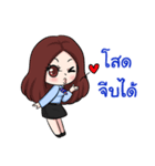 Friendly Cheerful Salesman ＆ Salesgirl（個別スタンプ：38）