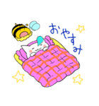 みつばちにゃんこ（個別スタンプ：4）